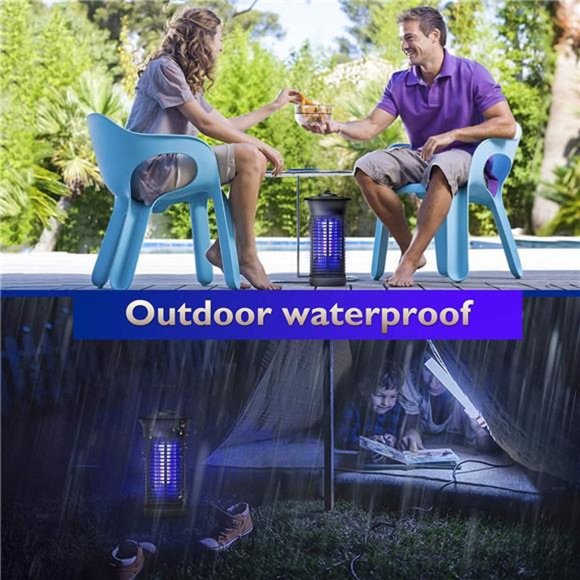 Bug Zapper, Outdoor Mosquito Killer with 3500 Voltage,XP4 Waterproof - Picture 6 of 6